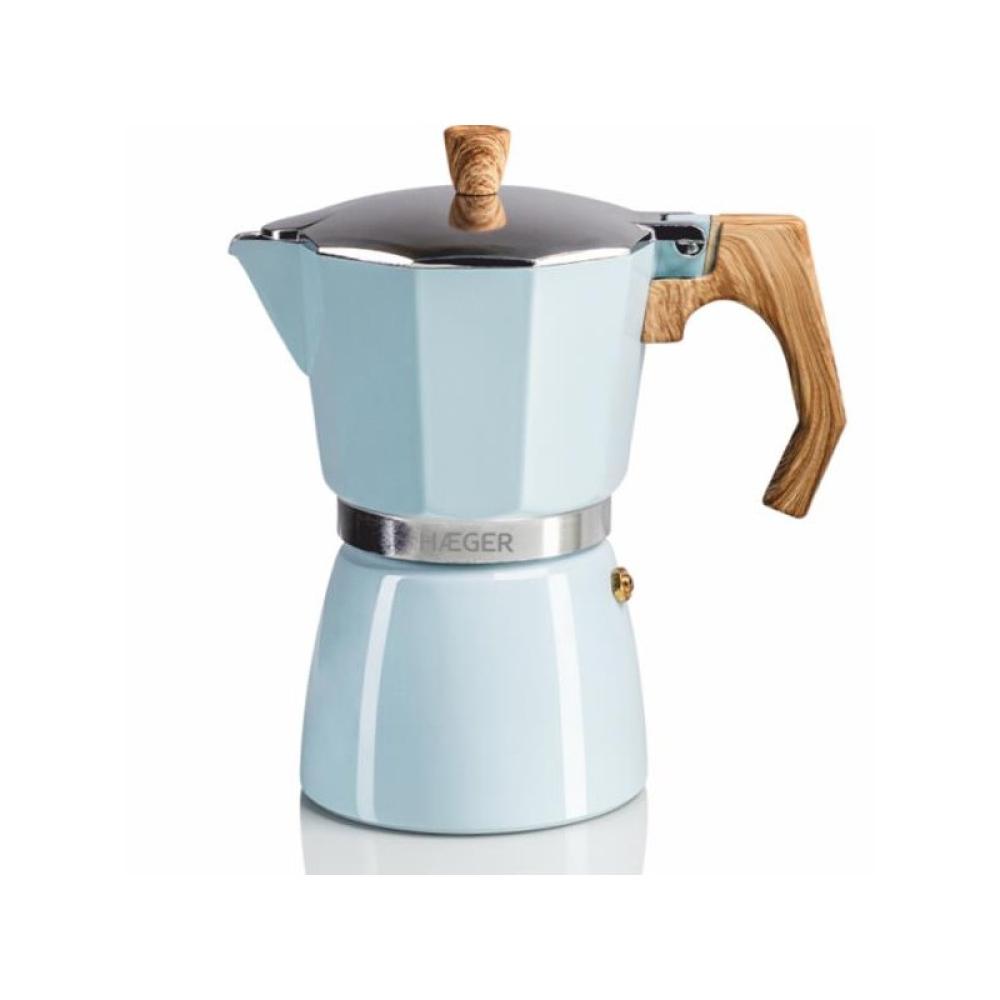 Haeger - MOKA Pot 6 Cafetera italiana Azul