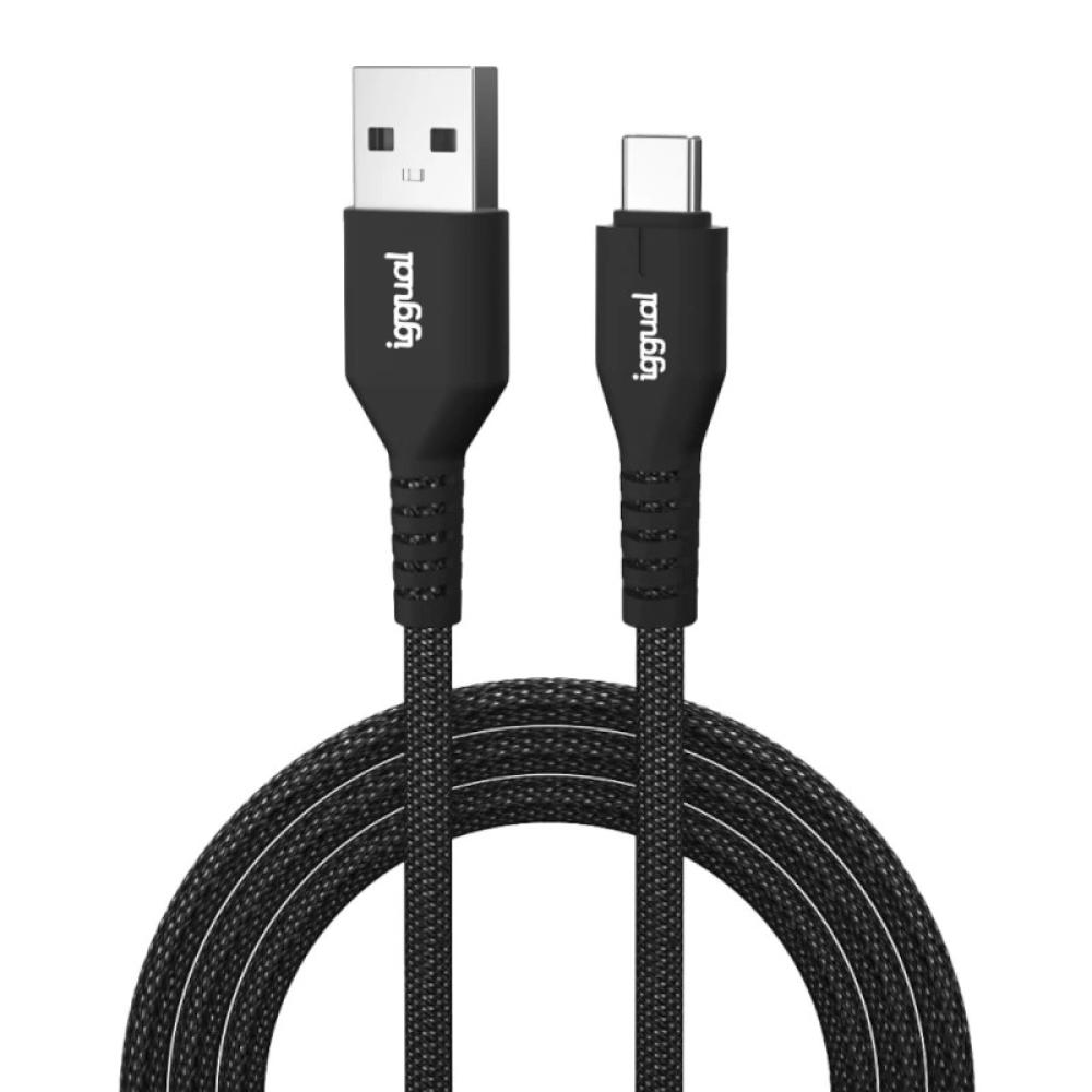 iggual - Cable USB-A a tipo C 3A 100 cm trenzado
