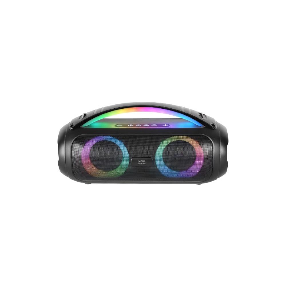 Mars Gaming - MS-PULSE, Altavoz Bluetooth Portátil 50W RMS, Iluminación RGB, 2 Drivers Activos 93mm + 2 Drivers Pasivo - MSPULSE