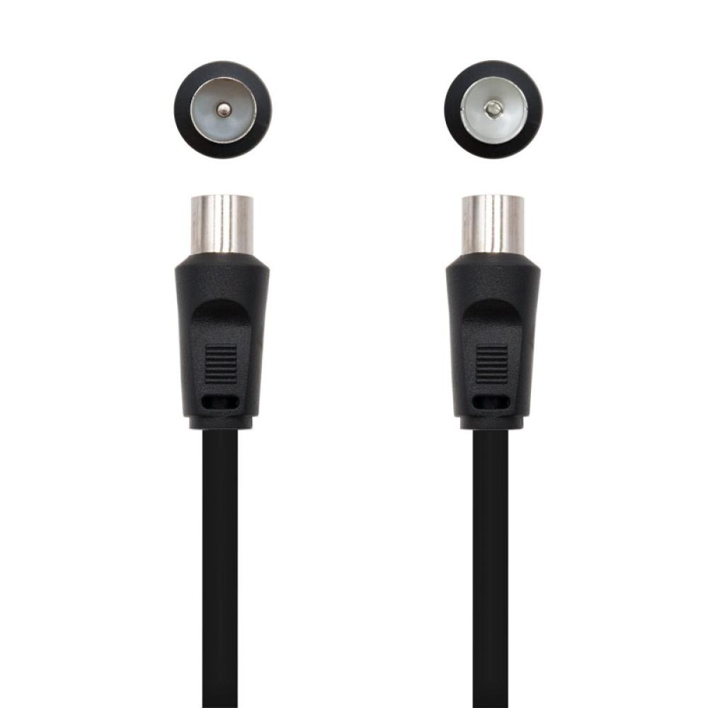 Nanocable - 10.26.0202 cable coaxial 3C-2V 1,8 m 9,5 mm Negro