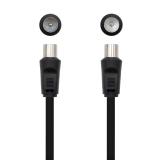 Nanocable - 10.26.0202 cable coaxial 3C-2V 1,8 m 9,5 mm Negro