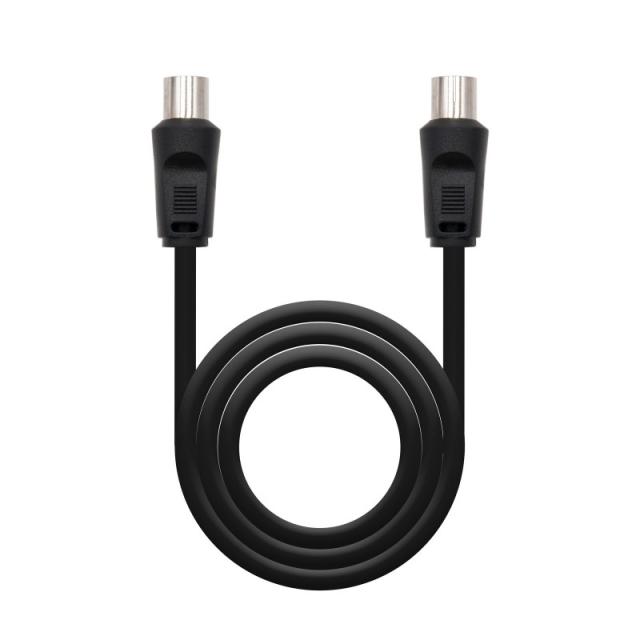 Nanocable - 10.26.0202 cable coaxial 3C-2V 1,8 m 9,5 mm Negro
