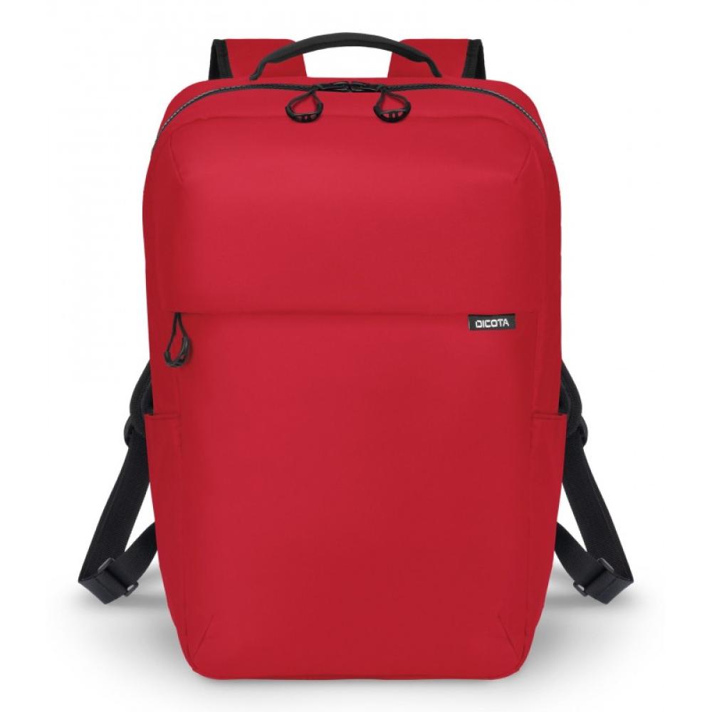 DICOTA - D32121-RPET mochila Mochila informal Rojo Poliéster, Tereftalato de polietileno reciclado (rPET)