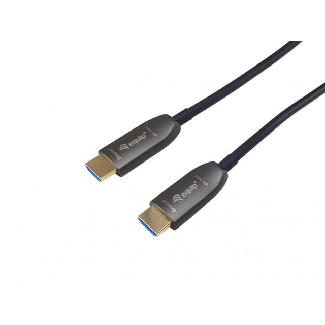 Equip - 119422 Cable blindado óptico activo HDMI 2.1, 50 m, 8K/60 Hz, 4K/120 Hz, 48 Gbps