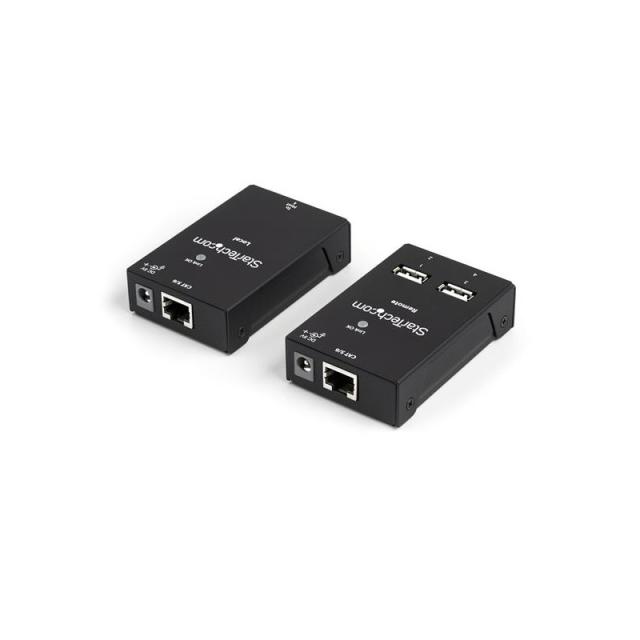 StarTech.com - Extensor Alargador USB 2.0 de 4 Puertos por Cable Cat5 o Cat6 - Extensor Compacto USB 2.0 por Ethernet - Hasta 40