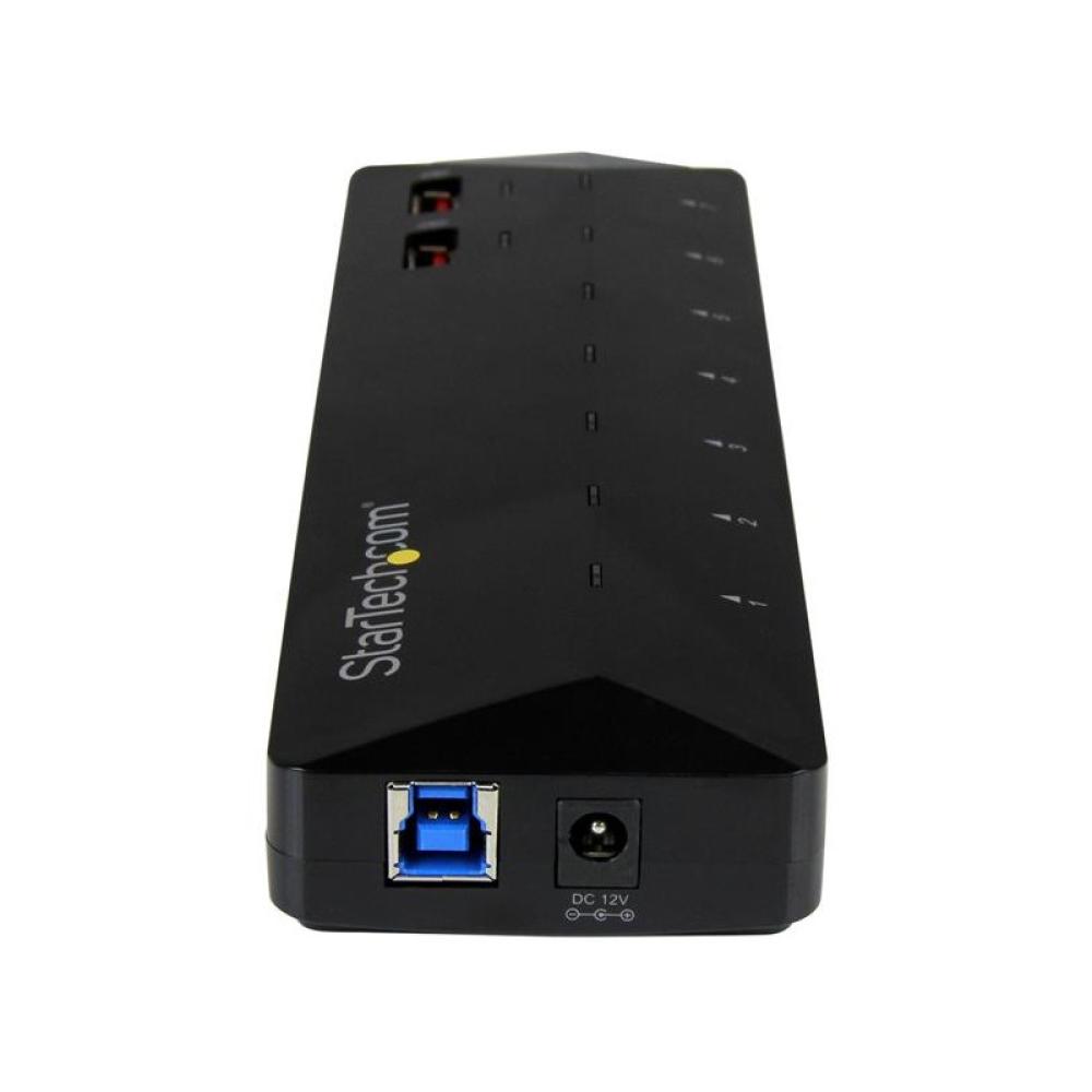StarTech.com - Concentrador USB 3.0 de 7 Puertos - 5Gbps - Ladrón con Puertos de Carga y Sincronización - Hub con 2 Puertos de 2