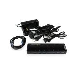 StarTech.com - Concentrador USB 3.0 de 7 Puertos - 5Gbps - Ladrón con Puertos de Carga y Sincronización - Hub con 2 Puertos de 2