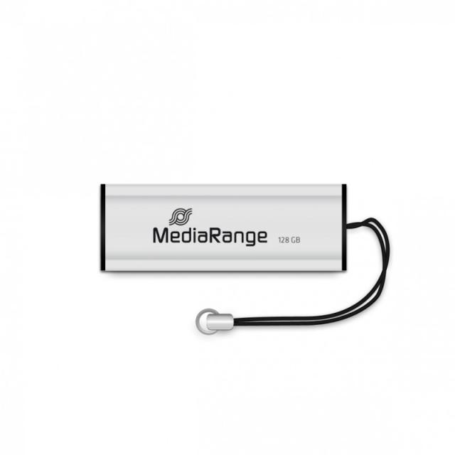 MediaRange - MR918 unidad flash USB 128 GB USB Type-A / Micro-USB 3.2 Gen 1 (3.1 Gen 1) Negro, Plata