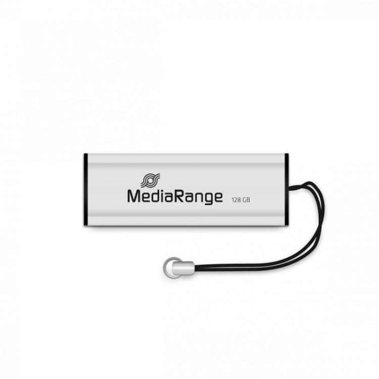 MediaRange - MR918 unidad flash USB 128 GB USB Type-A / Micro-USB 3.2 Gen 1 (3.1 Gen 1) Negro, Plata