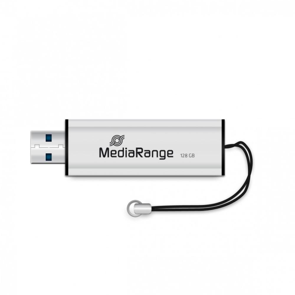 MediaRange - MR918 unidad flash USB 128 GB USB Type-A / Micro-USB 3.2 Gen 1 (3.1 Gen 1) Negro, Plata