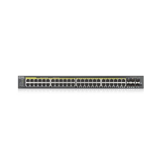 Zyxel - GS2220-50HP-EU0101F switch Gestionado L2 Gigabit Ethernet (10/100/1000) Energía sobre Ethernet (PoE) Negro