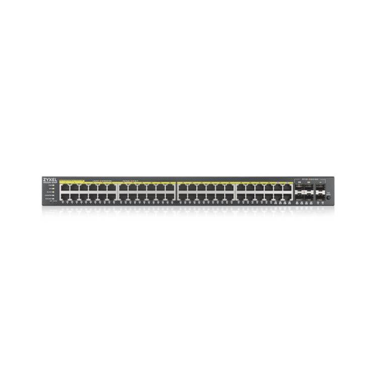 Zyxel - GS2220-50HP-EU0101F switch Gestionado L2 Gigabit Ethernet (10/100/1000) Energía sobre Ethernet (PoE) Negro