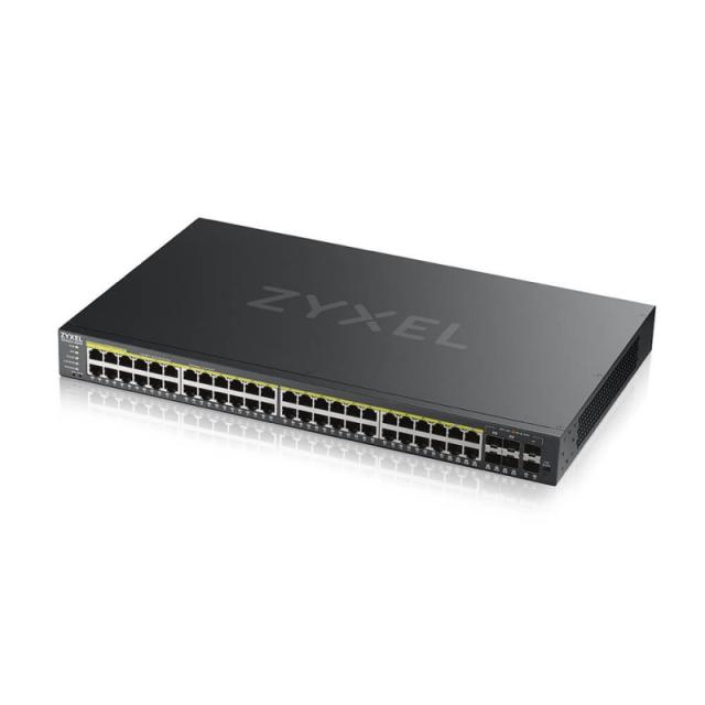 Zyxel - GS2220-50HP-EU0101F switch Gestionado L2 Gigabit Ethernet (10/100/1000) Energía sobre Ethernet (PoE) Negro