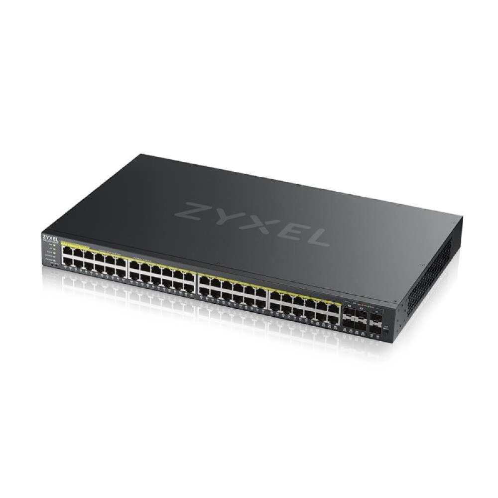 Zyxel - GS2220-50HP-EU0101F switch Gestionado L2 Gigabit Ethernet (10/100/1000) Energía sobre Ethernet (PoE) Negro