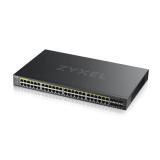 Zyxel - GS2220-50HP-EU0101F switch Gestionado L2 Gigabit Ethernet (10/100/1000) Energía sobre Ethernet (PoE) Negro