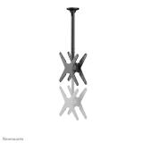 Neomounts - FPMA-C340DBLACK Soporte de techo para doble monitor/TV 32-75" - alt. 106-156 cm