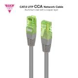 Nanocable - Cable de Red Latiguillo RJ45 CAT.6 UTP AWG26 CCA, Gris, 30 cm