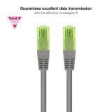 Nanocable - Cable de Red Latiguillo RJ45 CAT.6 UTP AWG26 CCA, Gris, 30 cm