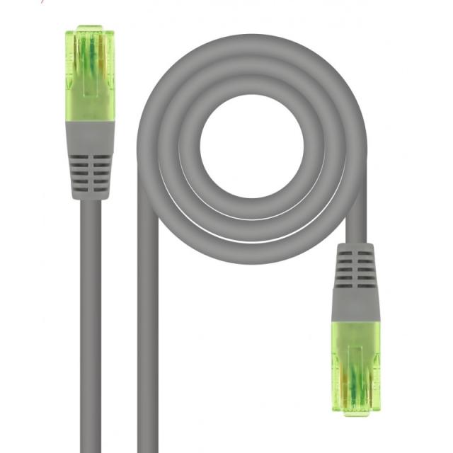 Nanocable - Cable de Red Latiguillo RJ45 CAT.6 UTP AWG26 CCA, Gris, 30 cm