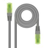 Nanocable - Cable de Red Latiguillo RJ45 CAT.6 UTP AWG26 CCA, Gris, 30 cm