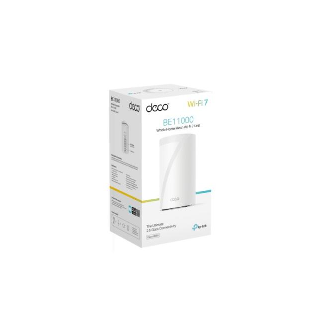 TP-Link - Deco BE65 Tribanda (2.4 GHz / 5 GHz / 6 GHz) Wi-Fi 7 (802.11be) Blanco 4 Interno - DECO BE65(1-PACK)