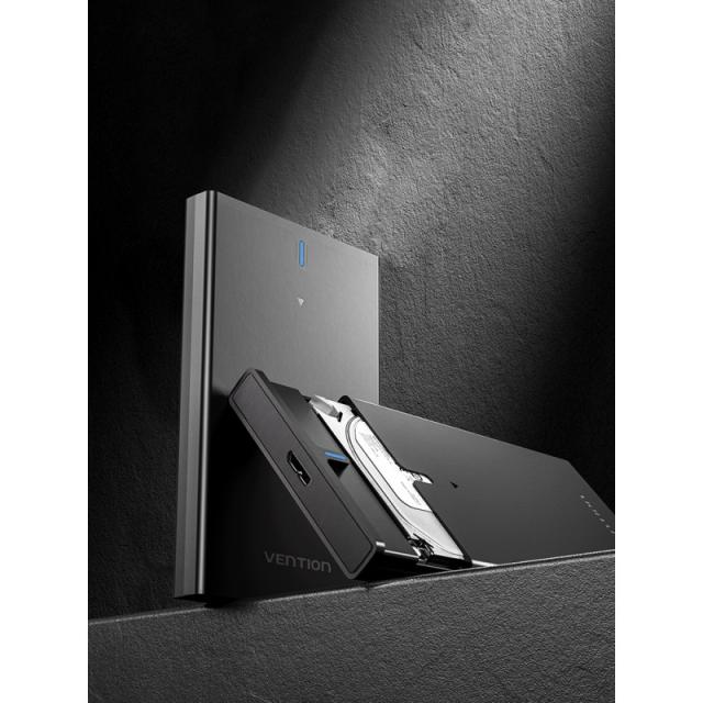 Vention - Caja Externa para Disco Duro de 2.5" KPAB0/ USB 3.0 Micro USB/ Sin tornillos
