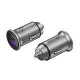 Vention - Cargador de Coche FFBH0/ 1xUSB-Tipo C/ 1xUSB/ 20W