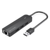 Vention - Docking USB 2.0 CHPBB/ 3xUSB/ 1xMicro USB/ 1xRJ45/ Negro