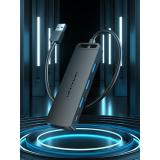 Vention - Hub USB 3.0 CHLBB/ 4xUSB/ 1xMicroUSB PD