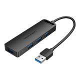 Vention - Hub USB 3.0 CHLBB/ 4xUSB/ 1xMicroUSB PD