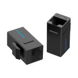 Vention - Adaptador Conector RJ45 VDD-B07-B Cat5e UTP/ RJ45 Hembra - RJ45 Hembra/ Negro