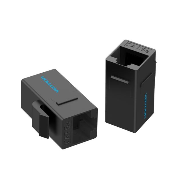 Vention - Adaptador Conector RJ45 VDD-B07-B Cat5e UTP/ RJ45 Hembra - RJ45 Hembra/ Negro