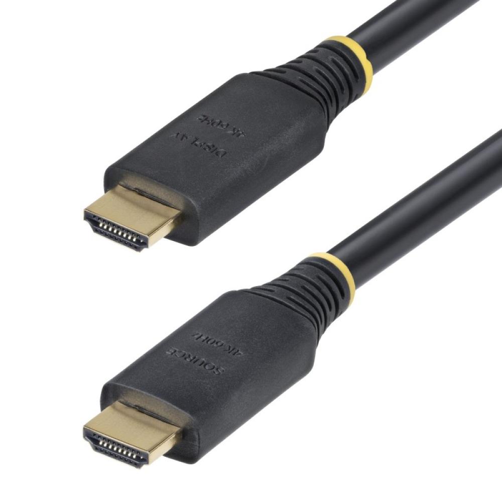 StarTech.com - Cable HDMI Activo de Alta Velocidad de 15m - 4K 60Hz/1440p 144Hz - HDR10/HDCP 2.2/ARC - 18Gbps - Cable UHD - Cabl