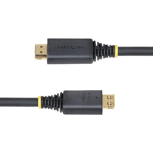 StarTech.com - Cable HDMI de Alta Velocidad de 4,5m con Conectores con Agarre - 4K 60Hz/1440p 144Hz - HDR10/HDCP 2.2/ARC - 18Gbp
