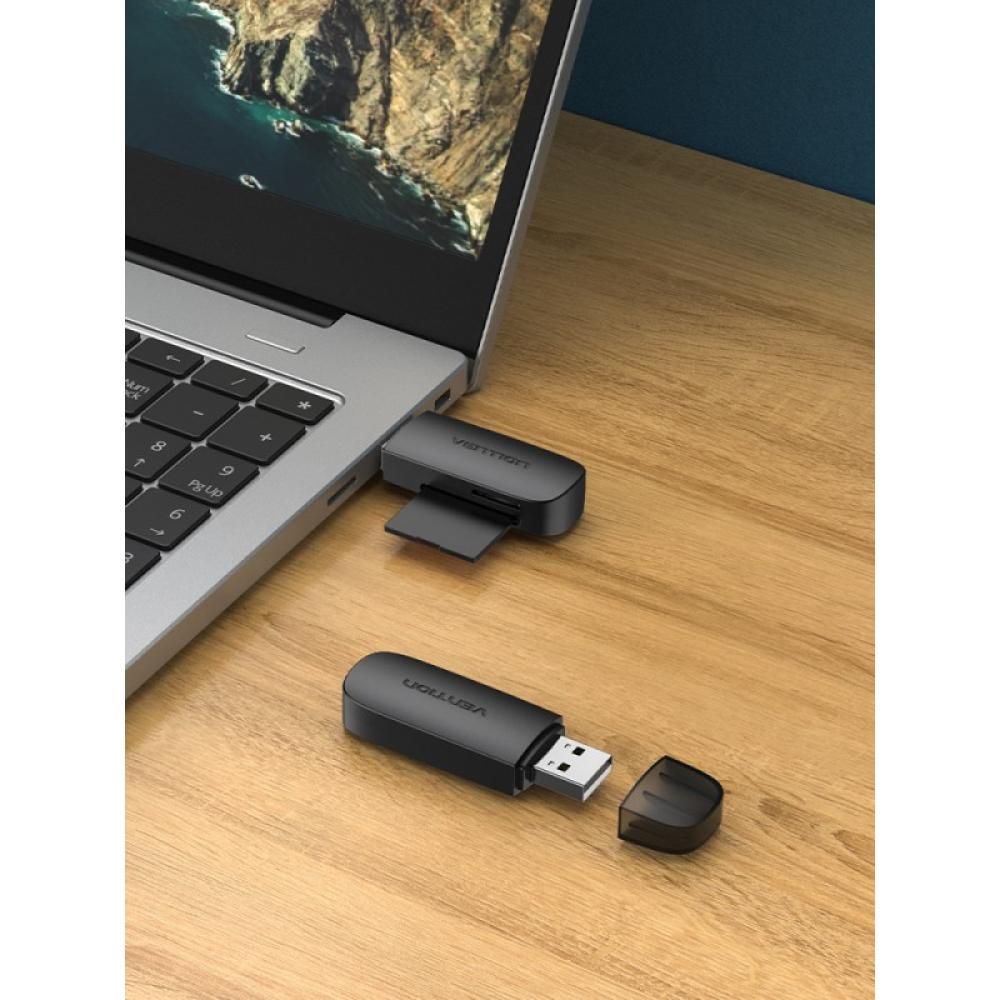 Vention - Lector de Tarjetas Externo CLEB0/ USB 2.0