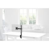 Hama - Soporte Monitor de 13" a 32" con 1 Brazo (VESA 75x75-100x100, Inclinación +45°/-45°, Giro 180°, hasta 10kg, Ajustable en