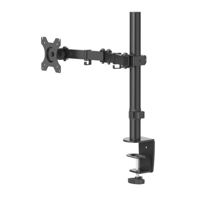 Hama - Soporte Monitor de 13" a 32" con 1 Brazo (VESA 75x75-100x100, Inclinación +45°/-45°, Giro 180°, hasta 10kg, Ajustable en