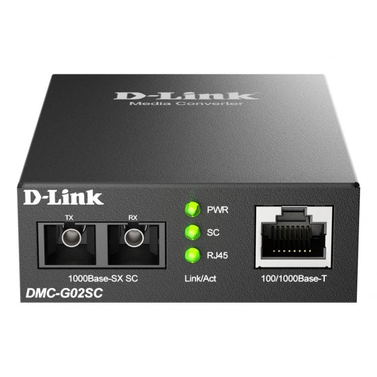 D-Link - DMC-G02SC/B convertidor de medio 1000 Mbit/s Multimodo