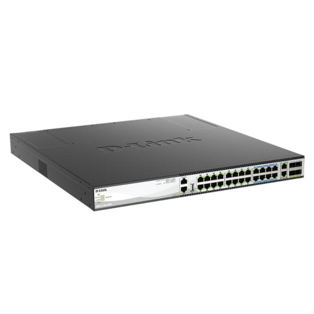 D-Link - DMS-3130-30PS switch Gestionado L3 2.5G Ethernet (100/1000/2500) Energía sobre Ethernet (PoE) 1U Negro