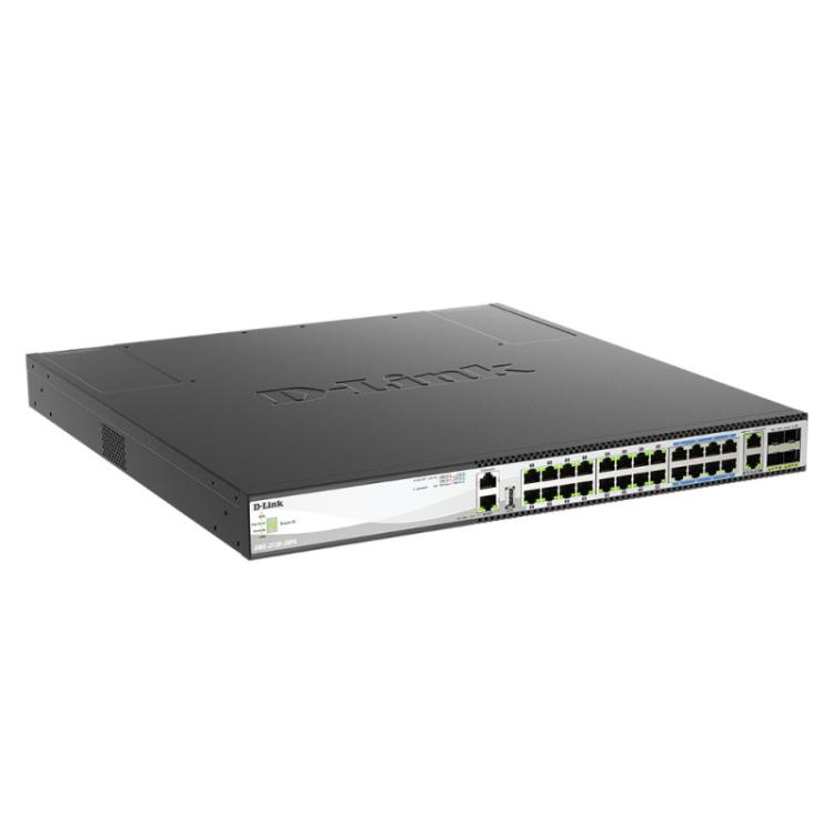 D-Link - DMS-3130-30PS switch Gestionado L3 2.5G Ethernet (100/1000/2500) Energía sobre Ethernet (PoE) 1U Negro