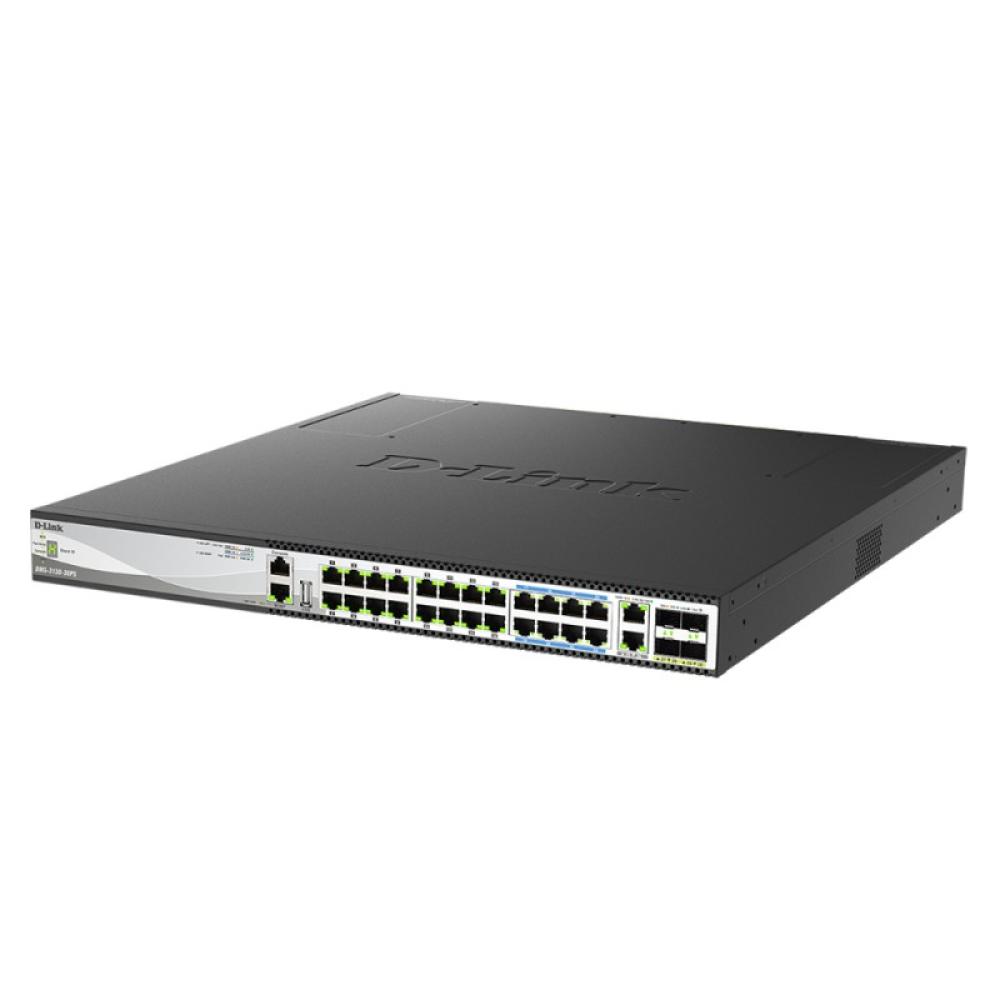 D-Link - DMS-3130-30PS switch Gestionado L3 2.5G Ethernet (100/1000/2500) Energía sobre Ethernet (PoE) 1U Negro