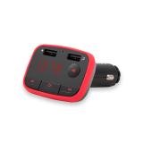 Savio - TR-10 transmisor FM 87 - 108 MHz Bluetooth/USB Negro, Rojo