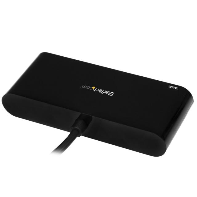StarTech.com - Adaptador Multipuertos USB-C de Red Ethernet con Hub de 3 Puertos USB 3.0 y Entrega de Potencia