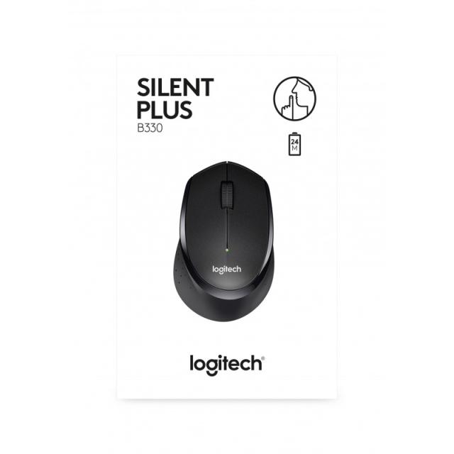 Logitech - B330 Silent Plus ratón Oficina mano derecha RF inalámbrico Óptico 1000 DPI
