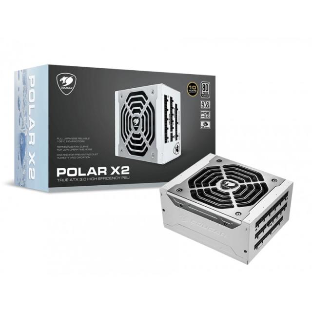 COUGAR - CGR-POLAR-X2-1200 unidad de fuente de alimentación 1200 W 20+4 pin ATX ATX Plata