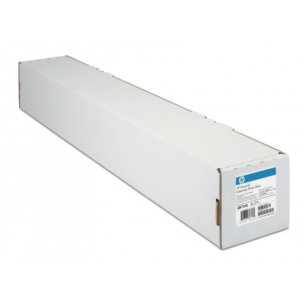 HP - Universal Instant-dry Gloss Photo Paper-914 mm x 30.5 m (36 in x 100 ft) papel fotográfico Marrón, Blanco
