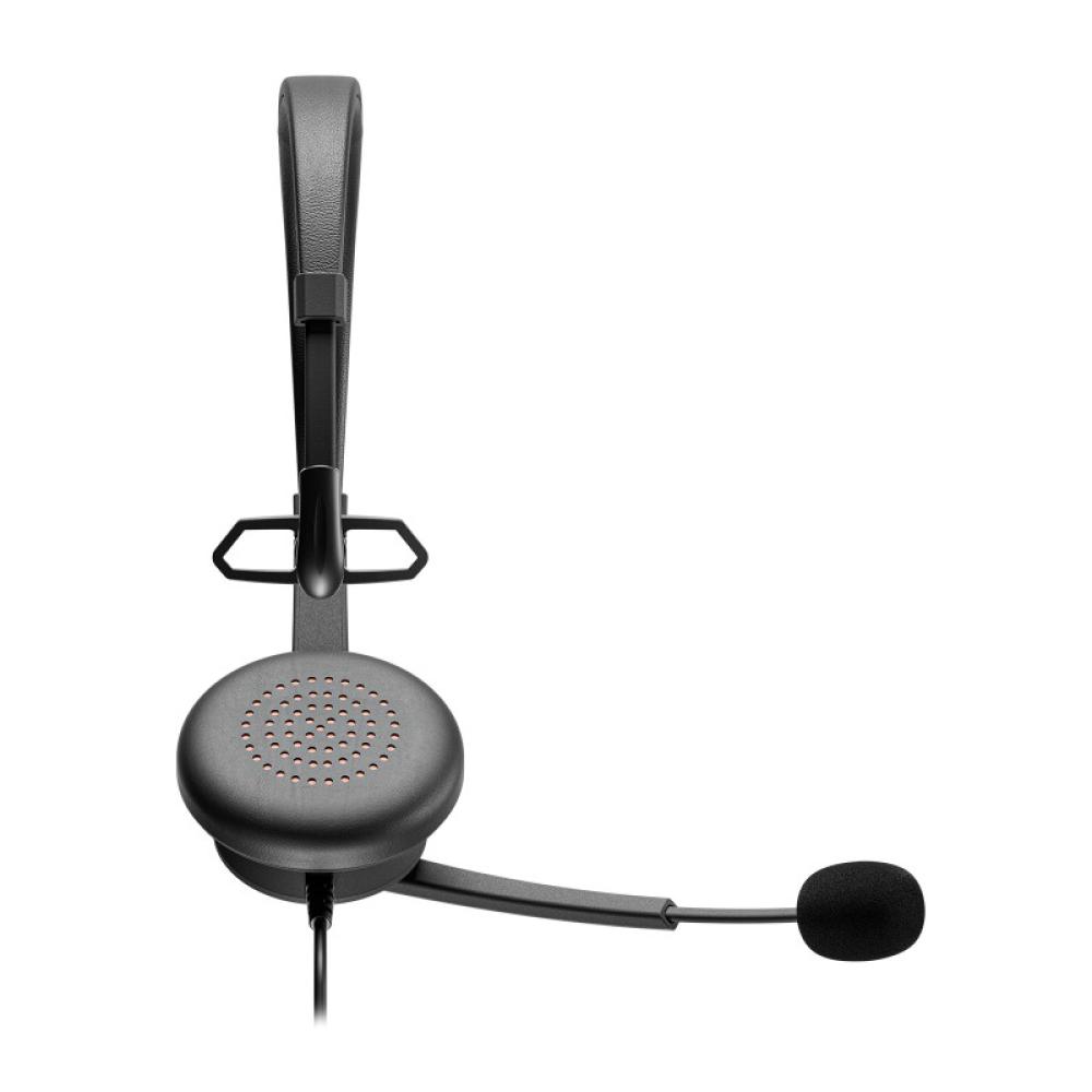 Axtel - AXH-ACEUCM auricular y casco Auriculares Alámbrico Diadema Oficina/Centro de llamadas USB Type-C / USB Type-A Negro