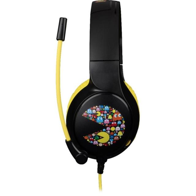 Konix - PacMan Auriculares Alámbrico Diadema Juego USB tipo A Negro, Amarillo