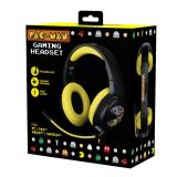 Konix - PacMan Auriculares Alámbrico Diadema Juego USB tipo A Negro, Amarillo