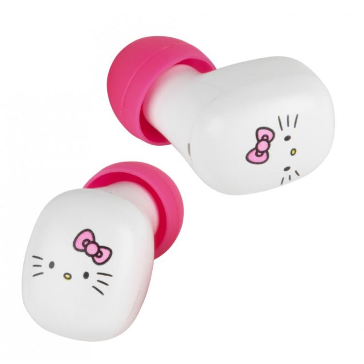Konix - Hello Kitty Auriculares Inalámbrico Dentro de oído Llamadas/Música Bluetooth Rosa, Blanco